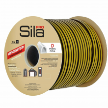 Sila pro D50, 21х15 мм уплотнитель самоклеящийся, черный (1к-2шт), Польша